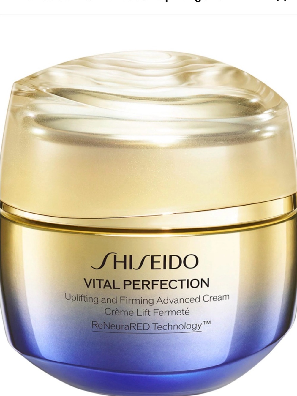 Shiseido Vital Perfection Cream - travel size